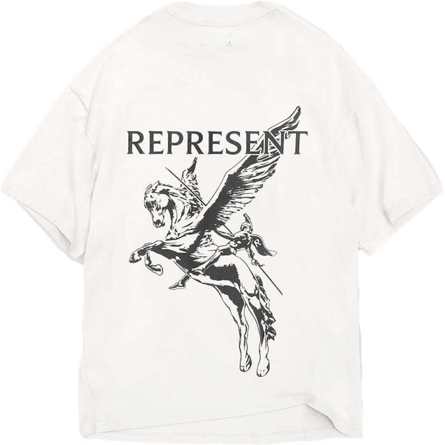 Represent Mascot T-Shirt FW23 Men\'s White - Shirt Flat - US