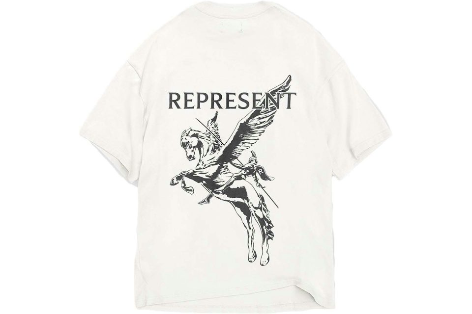 Represent Mascot T-Shirt Shirt Flat White Men\'s - FW23 - US