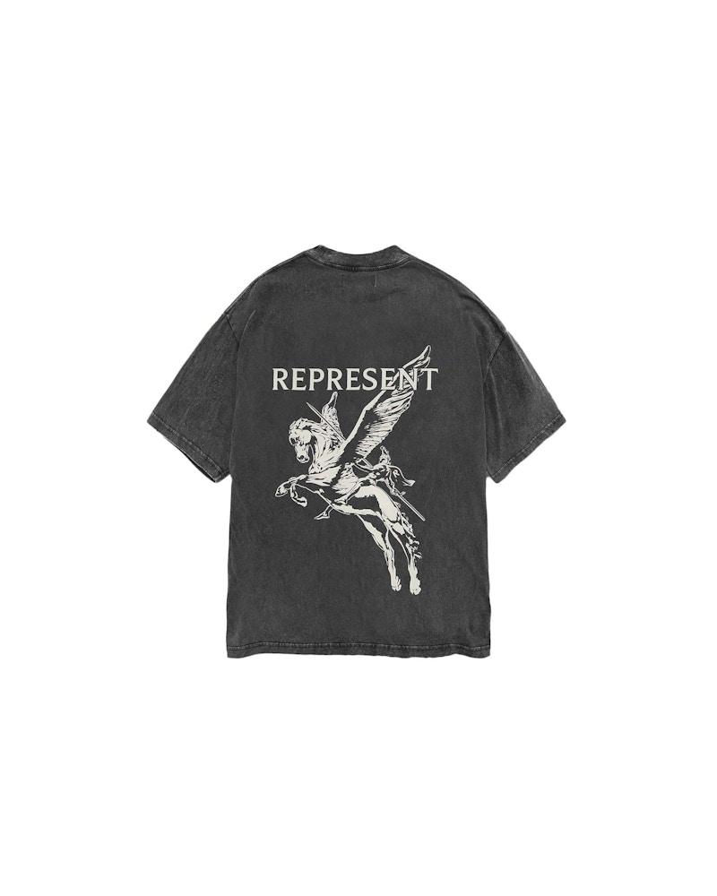 Pre-owned Represent Men's Mascot T-shirt In Shirt Vintage Grey