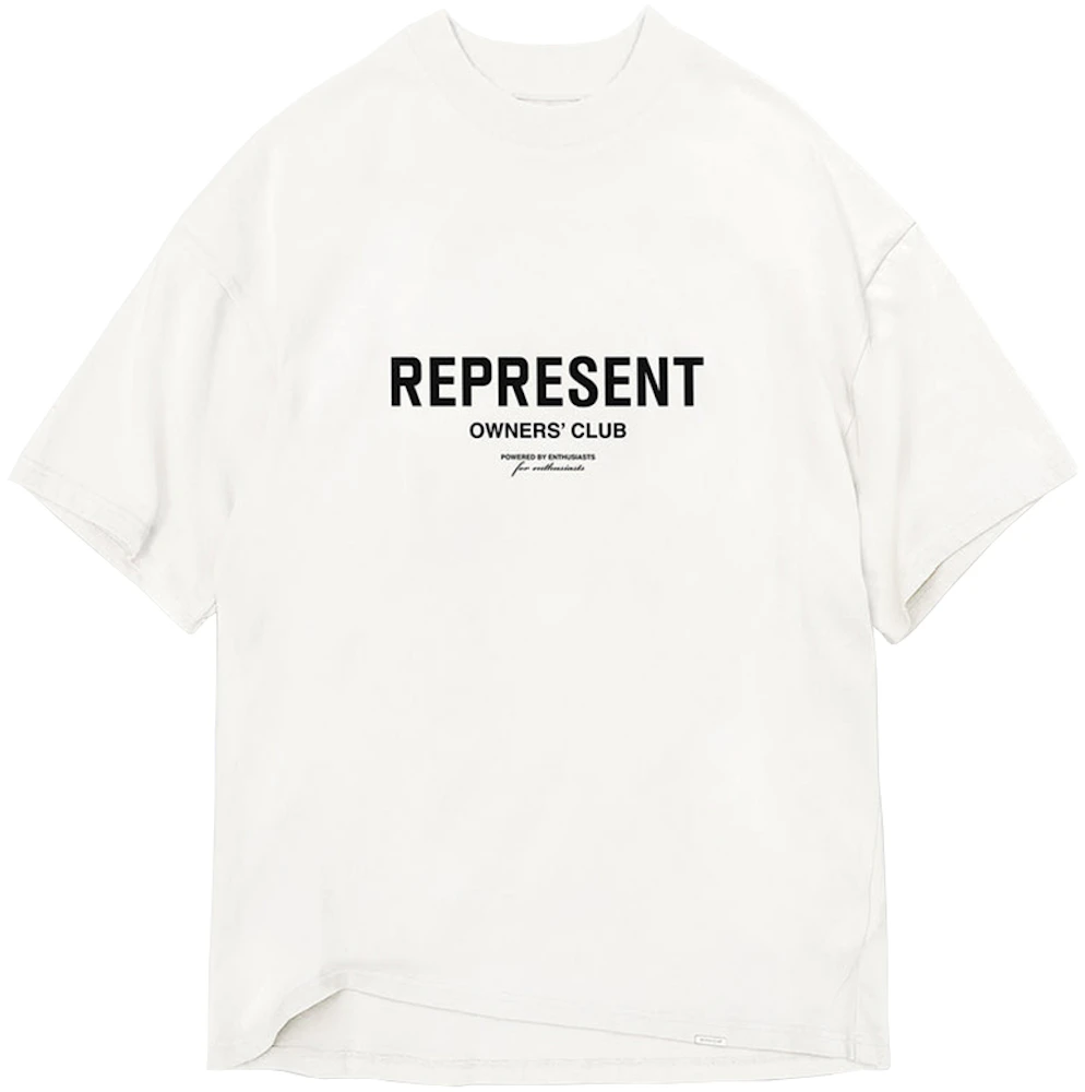 Represent Owners Club Front T-Shirt Flat White - SS23 - US