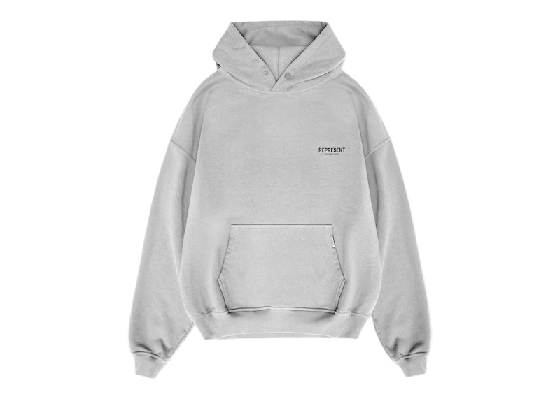 Represent Owners Club Hoodie Ash Grey/Black Men's - FW22 - US