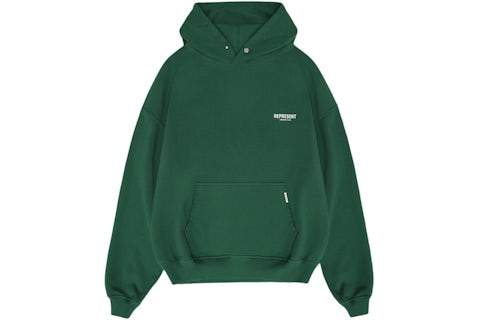 Represent Owner's Club Hoodie Racing Green/White Men's SS22 US