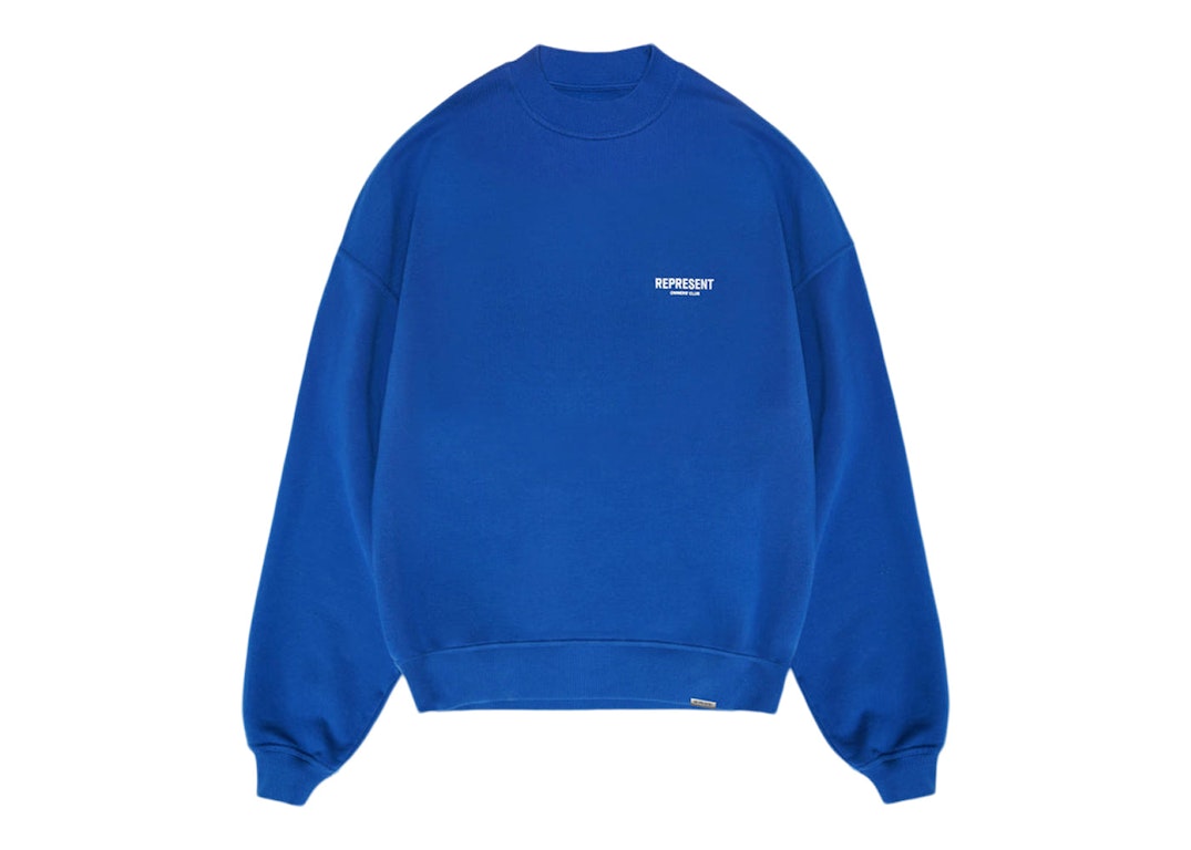 Pre-owned Represent Owner's Club Sweater Cobalt Blue/white