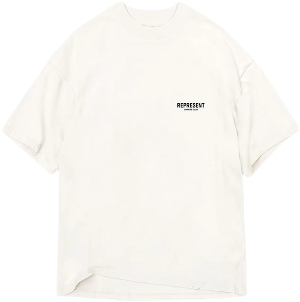 Represent Owner's Club T-Shirt Flat White/Black Men's - SS22 - US