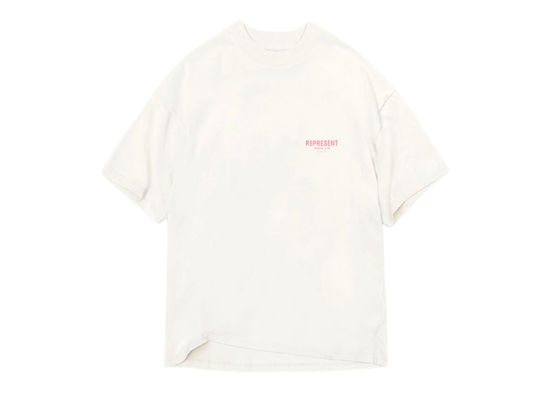 Pre-owned Represent Owners Club T-shirt Flat White/bubblegum