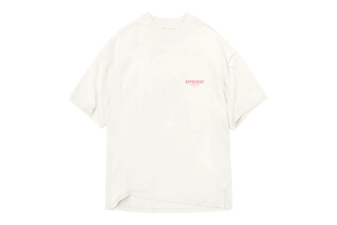 Pre-owned Represent Owners Club T-shirt Flat White/bubblegum