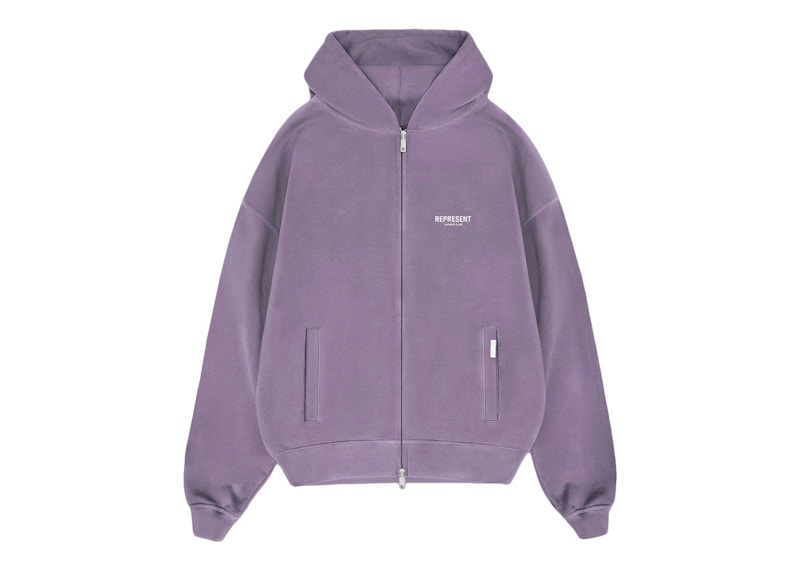 REPRESENT｜HOOD/ZIP-UP (M04278 322) Ash Grey Zip Hoodie | Stamp Owners' Club | REPRESENT