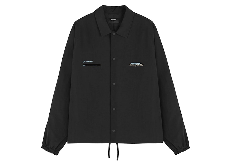 Represent Patron Of The Club Coach Jacket Black Men's - Capsule - US