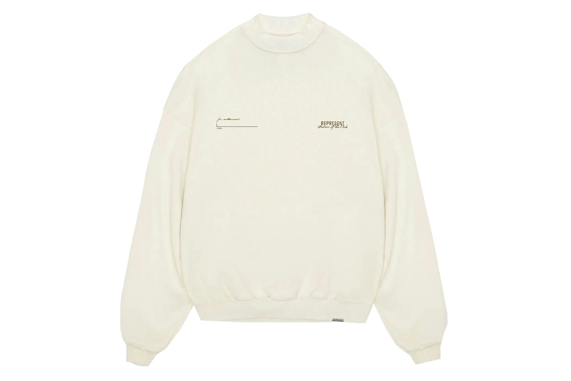 Pre-owned Represent Patron Of The Club Sweater Cream