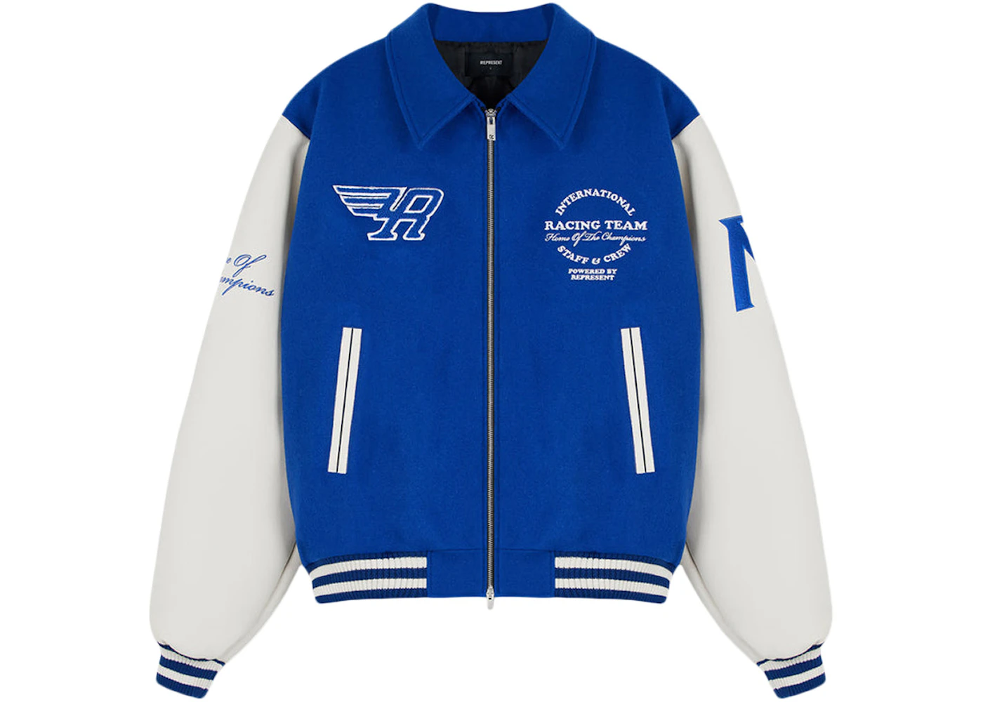 Represent Racing Team Varsity Jacket Cobalt Men's - FW22 - US