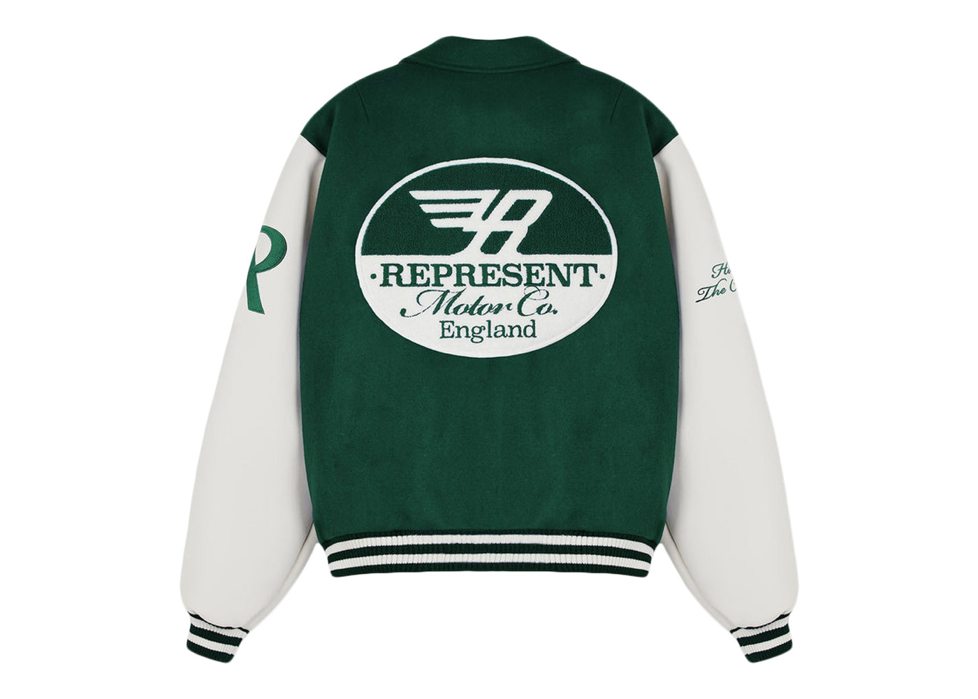 Represent Racing Team Varsity Jacket Racing Green Men's - FW22 - US