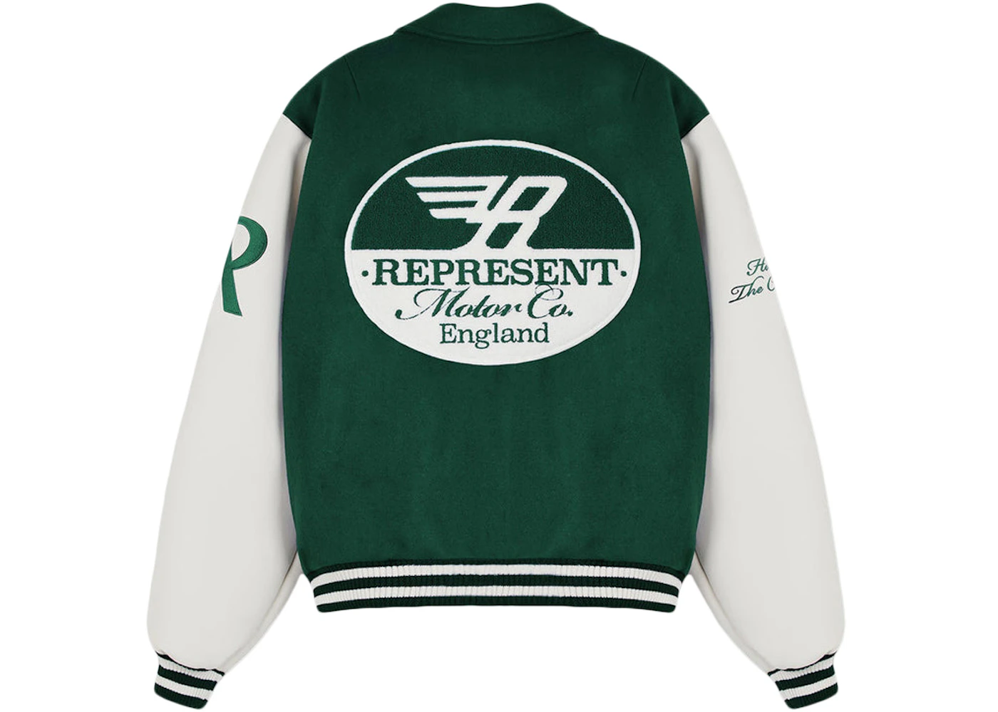 Represent Racing Team Varsity Jacket Racing Green Men's - FW22 - US