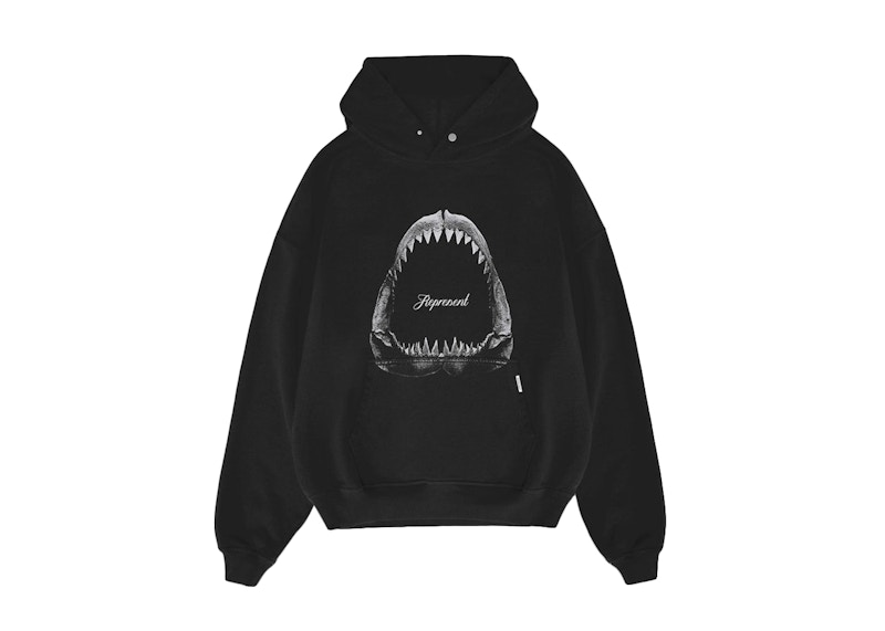 Represent Shark Jaws Hoodie Off Black Men s SS23 US