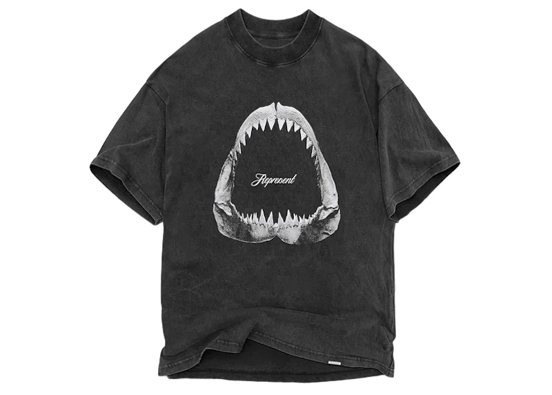 Represent Shark Jaws T-shirt Vintage Grey Men's - SS23 - US