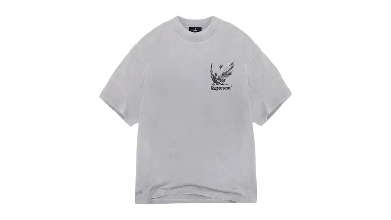 Pre-owned Represent Men's Spirits Of Summer Tee Shirt In Grey