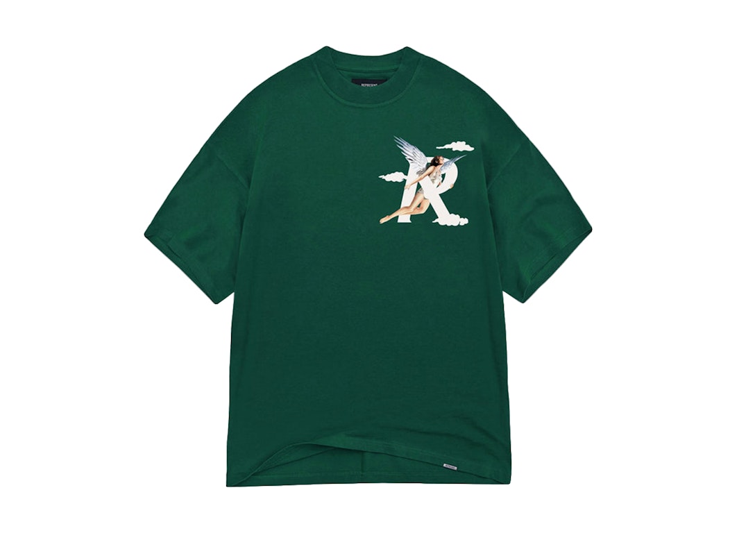 Pre-owned Represent Storms In Heaven T-shirt Racing Green