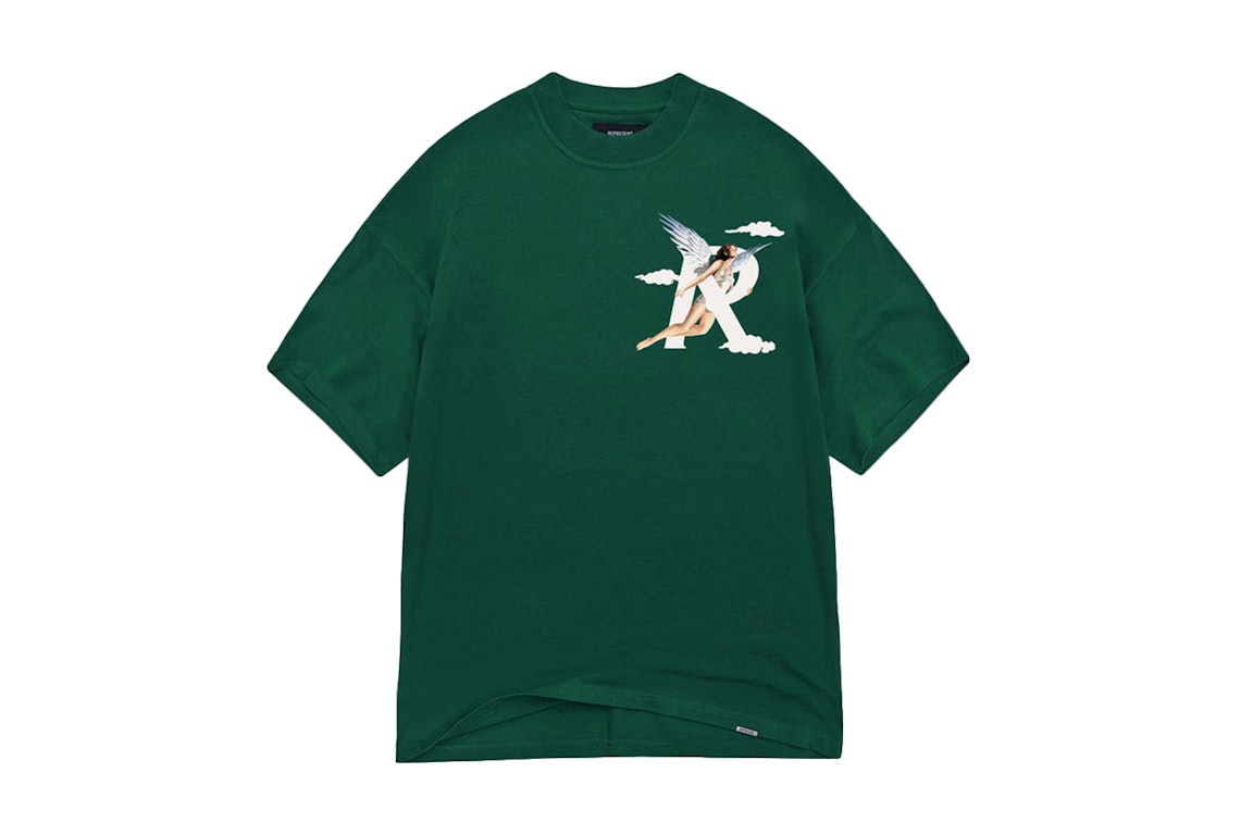 Pre-owned Represent Storms In Heaven T-shirt Racing Green