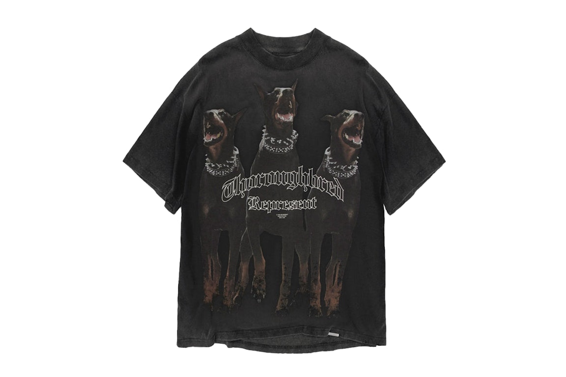 Pre-owned Represent Thoroughbred T-shirt Vintage Black