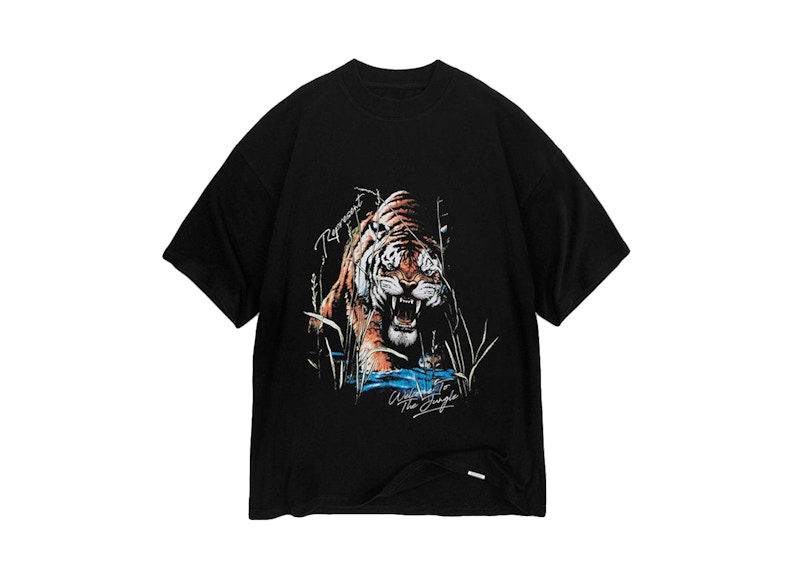 Pre-owned Represent Men's Welcome To The Jungle T-shirt In Off Black