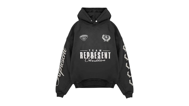 Pre-owned Represent Men's World Championship Hoodie In Black