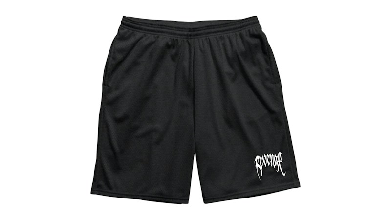 Revenge Basic Mesh Shorts Black/White