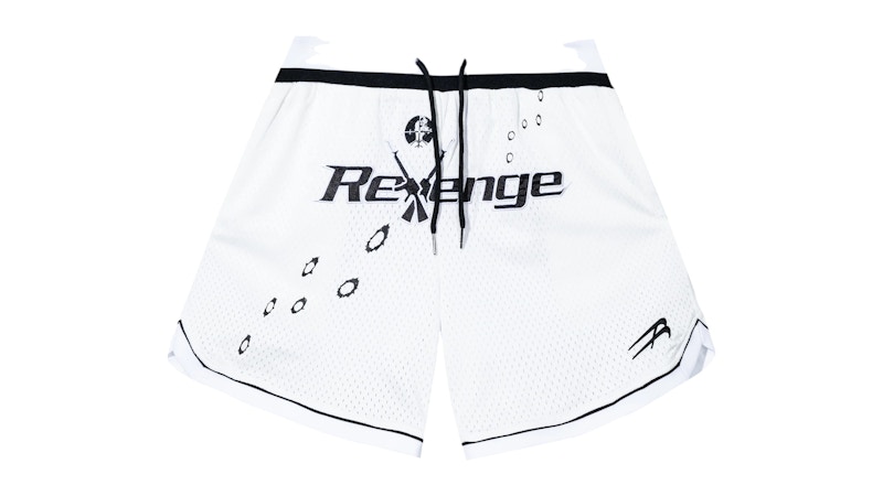 Revenge Bullets Basketball Shorts White