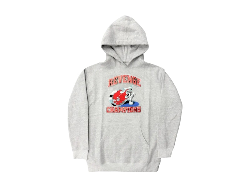 Pre-owned Revenge Men's Champions Trophy Hoodie In Grey