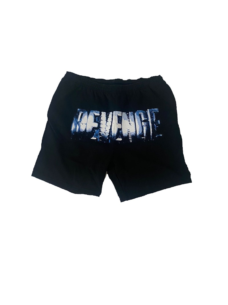 Revenge Chrome Logo Shorts Black Men's - US