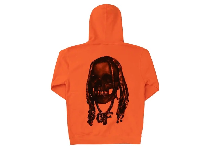 Revenge Durk Bones Hoodie Orange