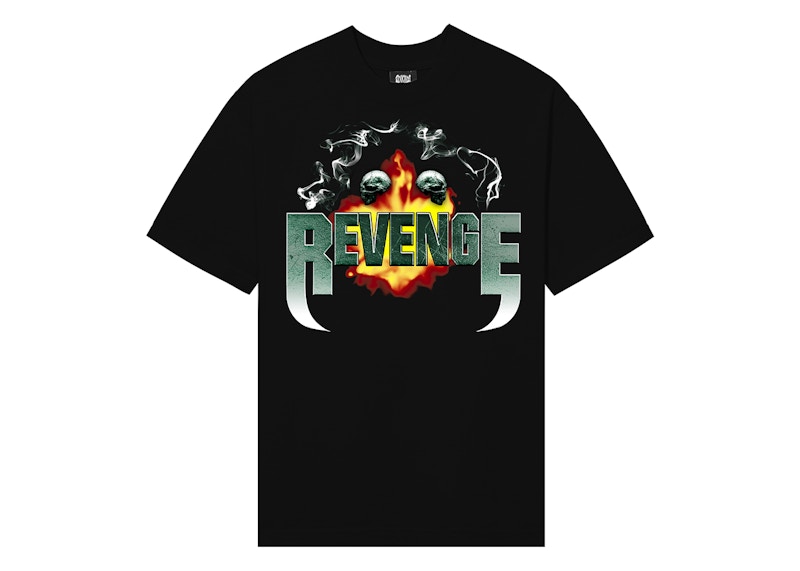 Pre-owned Revenge Men's  Explosion Tee Shirt In Black