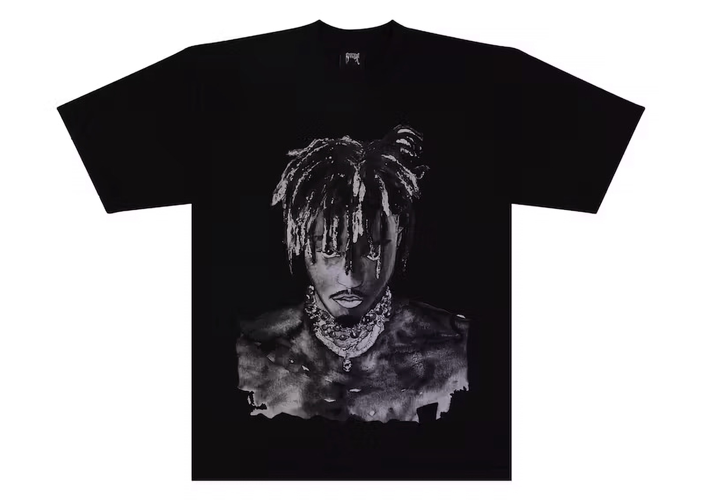 Revenge Juice Wrld 999 Graphite Portrait Tee Black