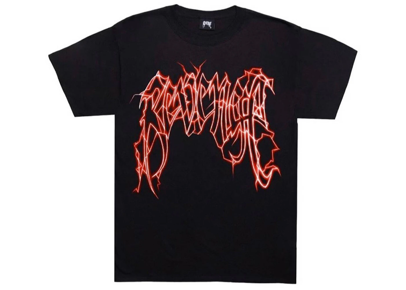 Revenge Lightning T-shirt Black/Red Men's - US Revenge Lightning T-shirt Black/Red Men's - US