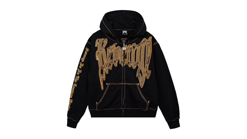 Revenge Los Angeles Lakers Contrast Stitch Zip Hoodie Black/Purple