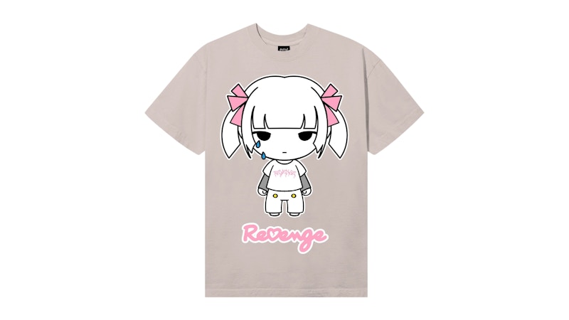 Revenge Raven Tee Light Pink