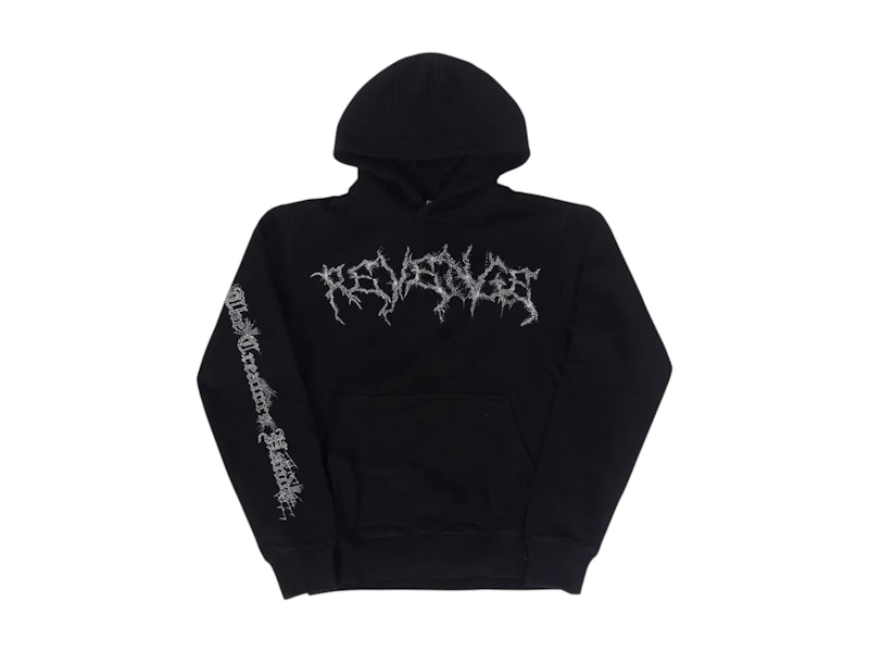Pre-owned Revenge Men's Spider Web Lightning Hoodie In Black