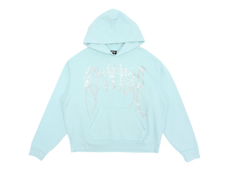 Revenge XXXTentacion Heartbreak Bejeweled Hoodie Baby Blue