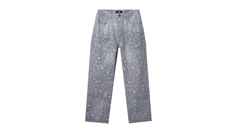 Pre-owned Revenge Men's  Xxxtentacion Heartbreak Carpenter Pant In Grey In Gray