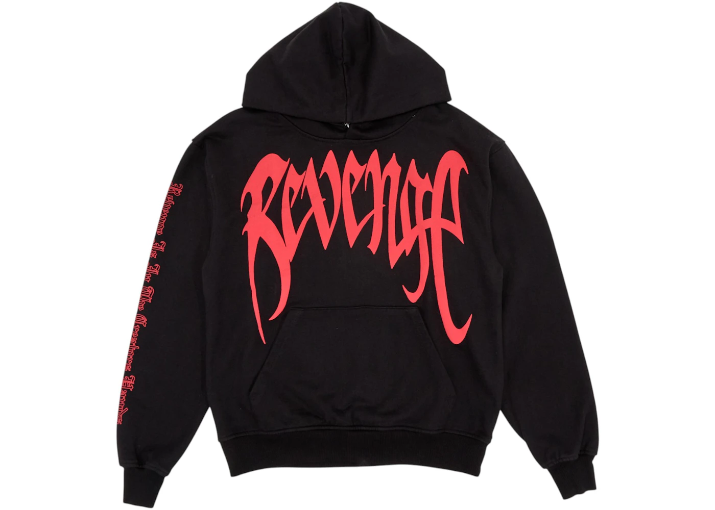 Hoodie Revenge XXXTentacion Kill en negro y rojo Hombre FW23 ES