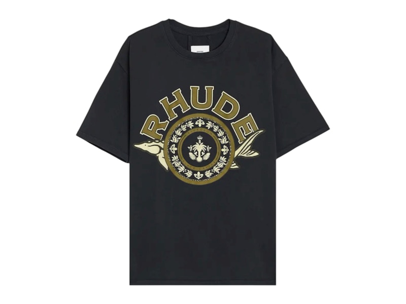 【関税込み】Rhude ブラック Caviar Tシャツ Rhude Black Caviar Tee Vintage Black メンズ - SS25 - JP