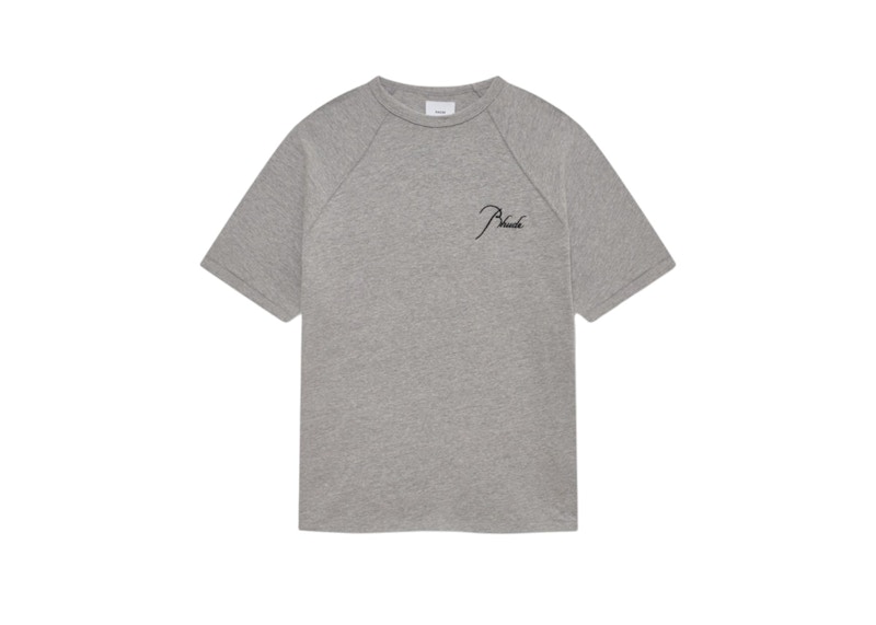 Rhude Classique Raglan Tee Heather Grey/Black