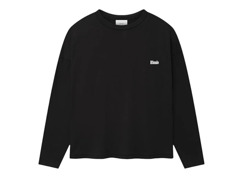 Camiseta Rhude Classique Reverse L/S negra