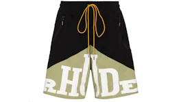 Rhude Cupro Yachting Shorts Black/Khaki