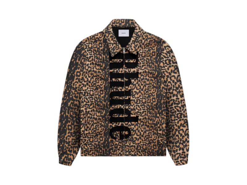 Rhude Leopard Oversized Work Jacket Black/Tan