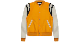 Rhude Lightning Varsity Jacket Gold/White