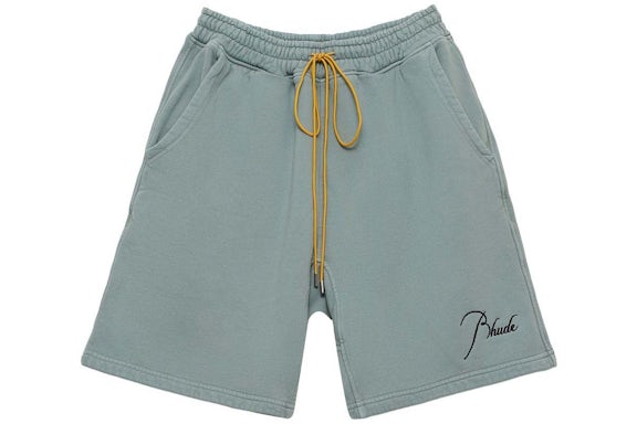 Rhude Logo Swim Shorts Sage