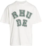 Rhude Paisley Varsity Logo T-Shirt White