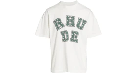 Rhude Paisley Varsity Logo T-Shirt White