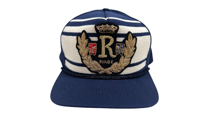 Rhude Rope Crest Structure Hat Navy Men's - FW24 - US