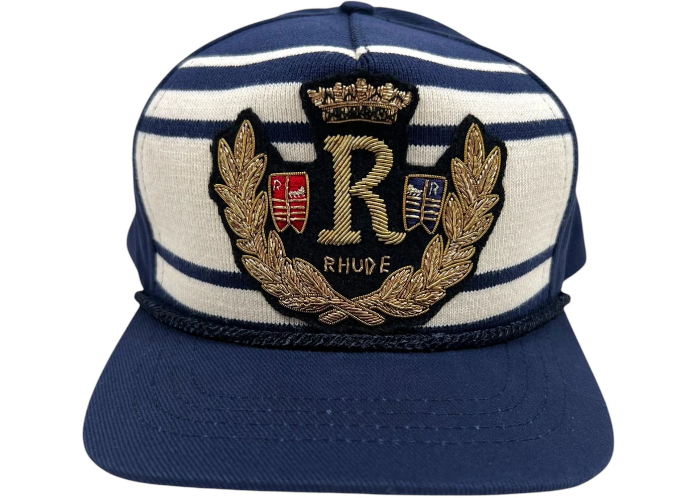 Rhude Rope Crest Structure Hat Navy Men's - FW24 - US