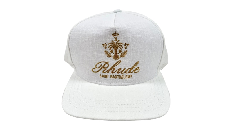 Pre-owned Rhude Rosewood Hat In Ivory In White